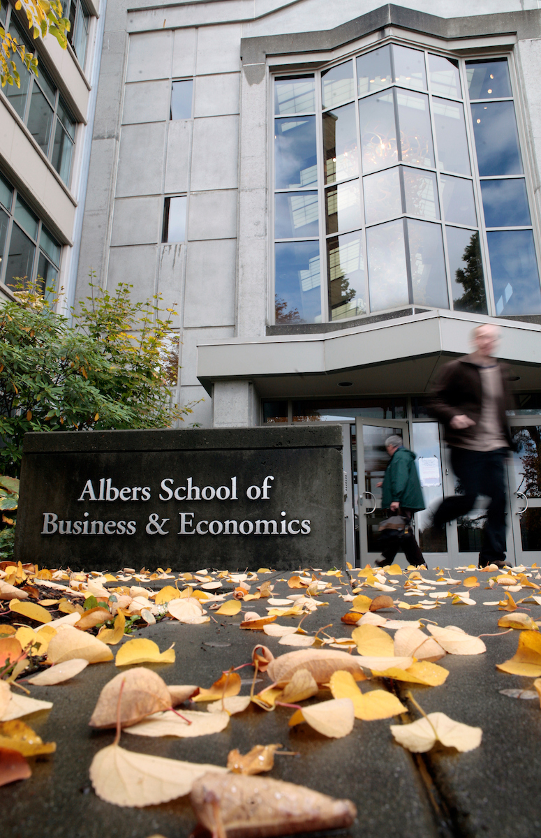 Pigott Building in Fall