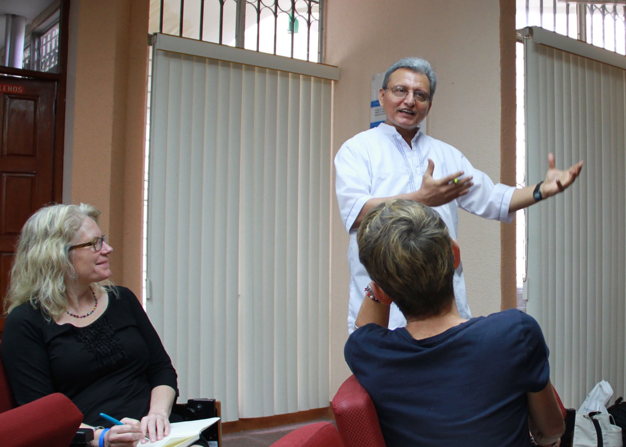 Father Chepe helps prepare SU-UCA research team for field work