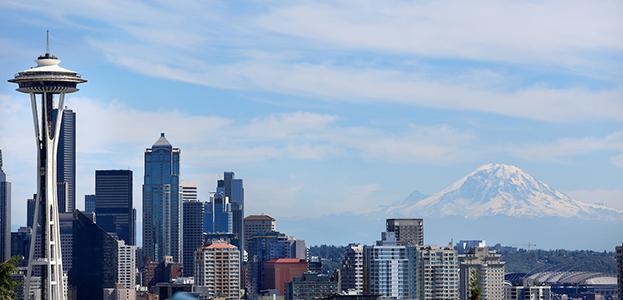 Seattle skyline with Space needle