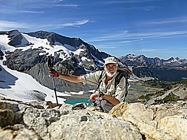 Person in the mountains