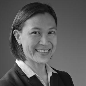 Black and white headshot of female professor