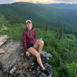 Alicia Younker on a hike