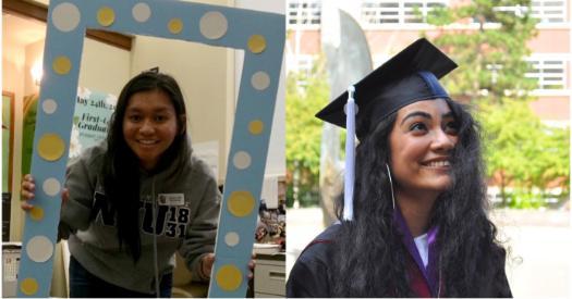 Profile photos of Jessica Olarti, '20 and Chhavi Mehra, '20