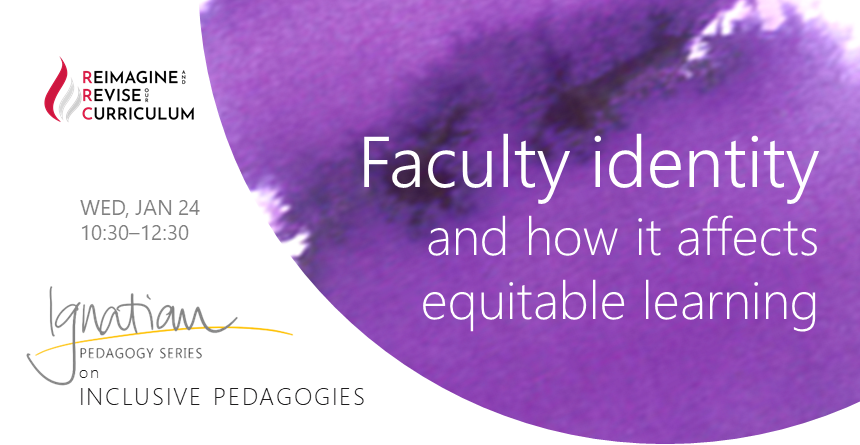 Purple watercolor on white background - Ignatian Pedagogy Series - Inclusive Pedagogies