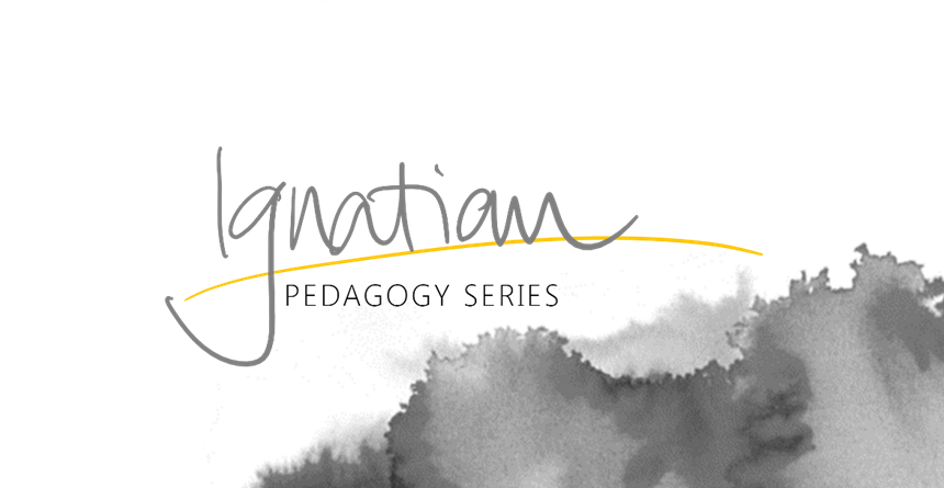 Grey watercolor on white background - Ignatian Pedagogy Series