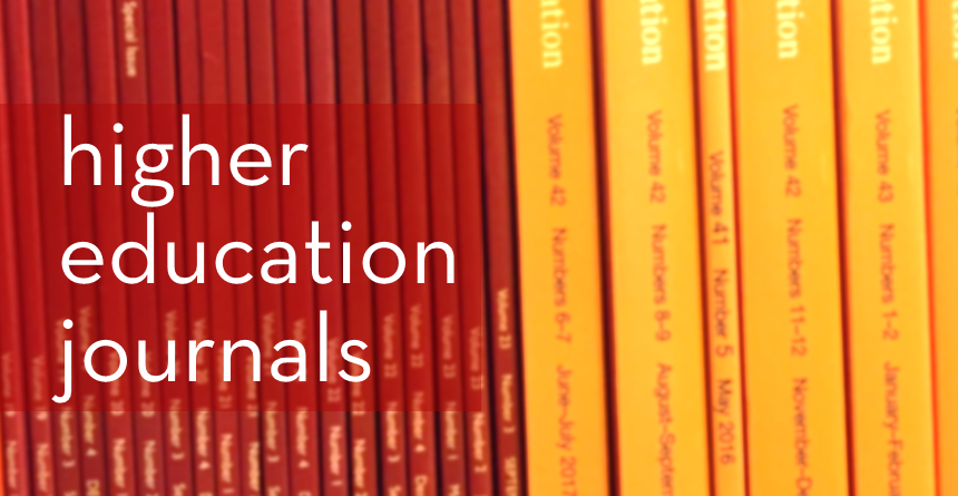 Higher education journals