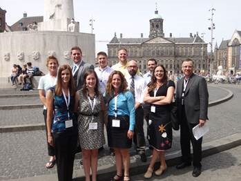 Criminal Justice faculty, students and advisory committee members at conference