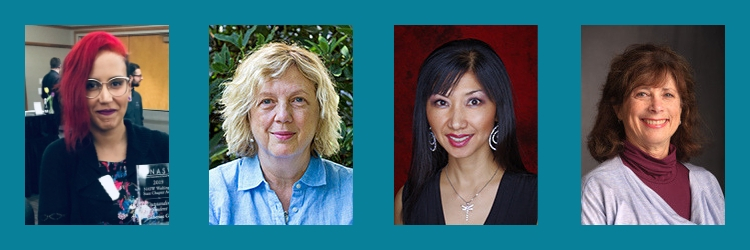 Award winners Kat Cole, Dr. Mary Kay Brennan, Dr. Hye-Kyung Kang and Riva Zeff