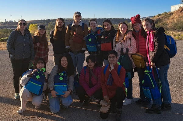 Students, alumni, and faculty during immersion trip