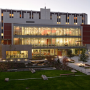 Lemieux Library at dusk