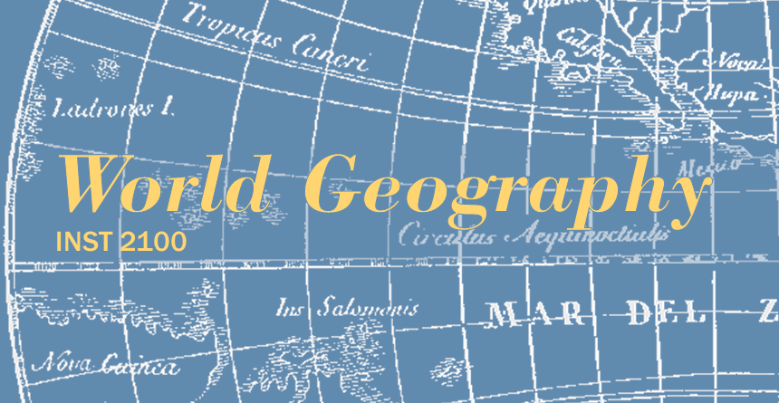 Old map of latitude and longitude lines