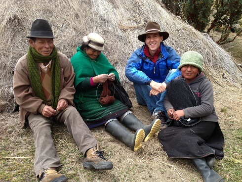 Dr. Murtinho with members of an indigenous community in Ecuador