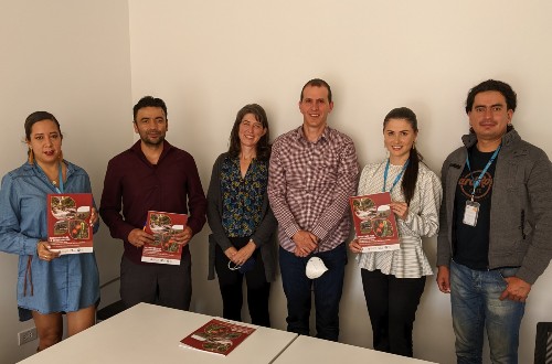 Hayes and Murtinho with members of the Ecuadorian Ministry of the Environment