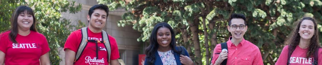 A multi-ethnic group of Seattle University students