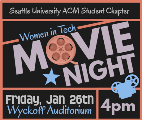 CODE movie screening poster put on by SU Women in Tech