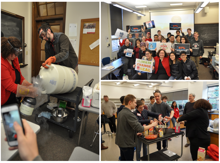 Ice Cream and Liquid Nitrogen Collage