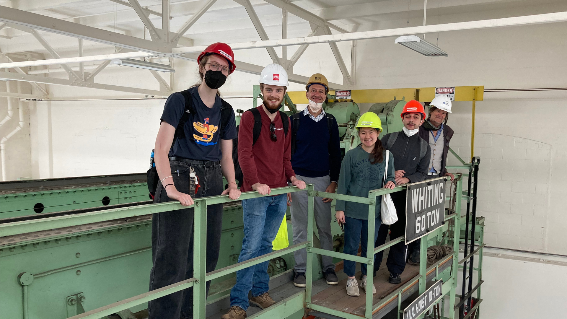 Students on Crane Walkway