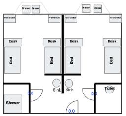 Chardin Triple Room Layout