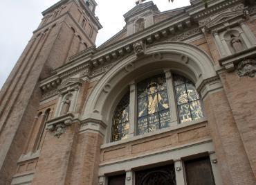 Close-up image of St. James Cathedral