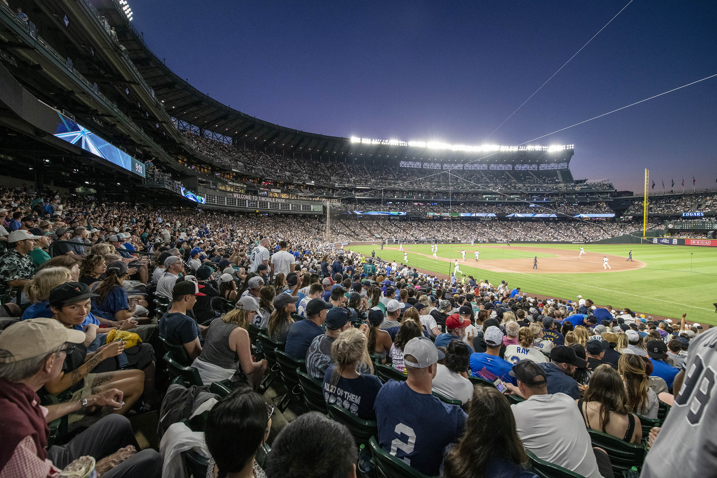 A scanning shot of the packed house at the August 8 game.