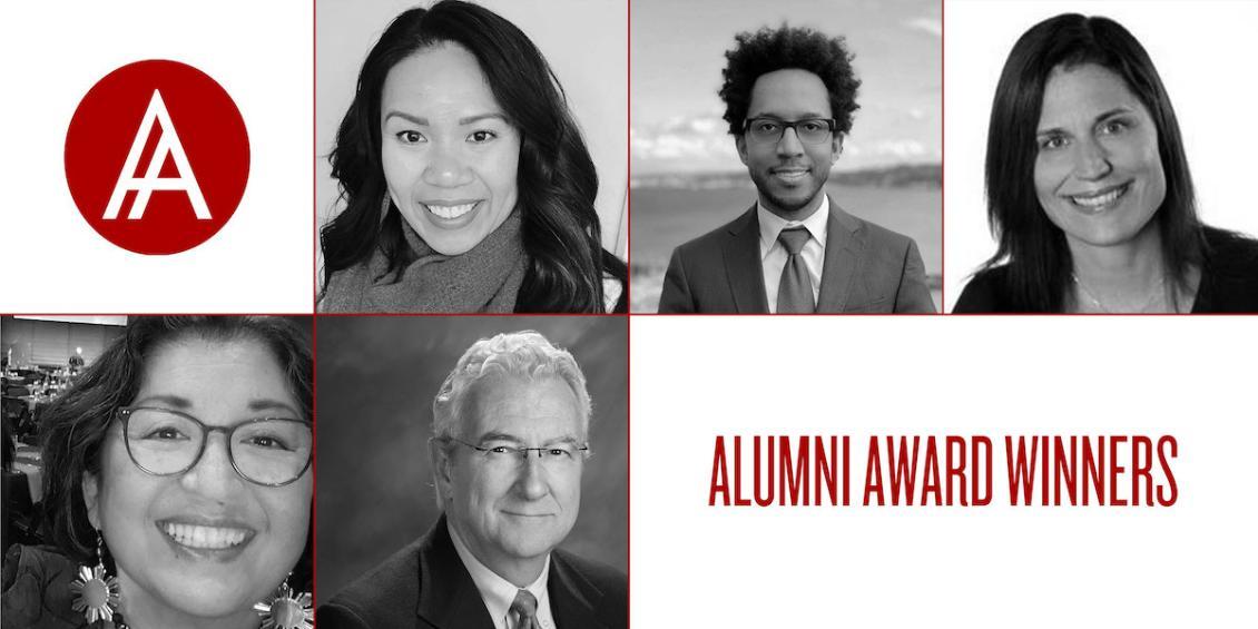 Photo featuring alumni award winners