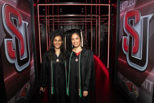 Graduate students posing together