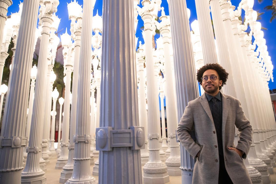 photo of Archie Roundtree, an alum, in Los Angeles.