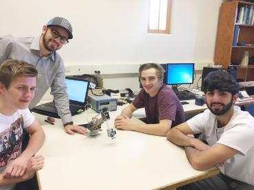 Kenworth Truck Company project team, from left, Owen Van Valkenburgh, Ben Cross, Trevor Hart, Sahm Noorfeshan