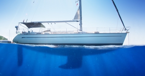 Ship on Blue Water