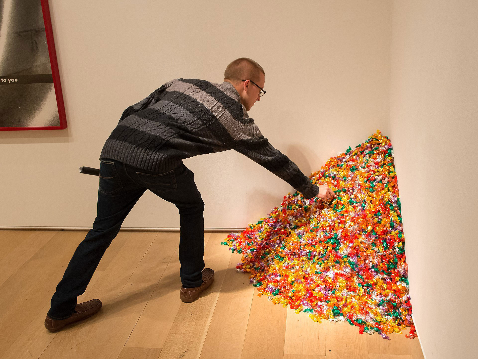 Portrait of Ross in LA at Candy exhibit