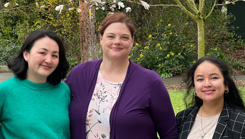 Picture of the Premajor Studies Team. From left to right; Natasha Malyuk, Carly Darcher, and Theari Leng.