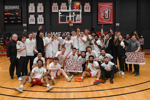 Photograph of WAC champions of Mens Basketball