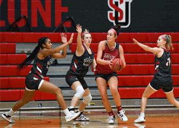 Women's basketball practice