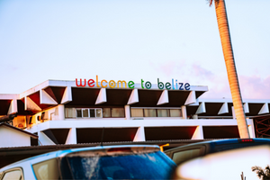 Welcome to Belize sign