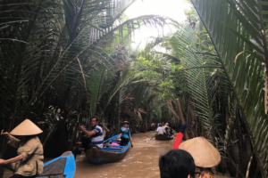 Boats on a river