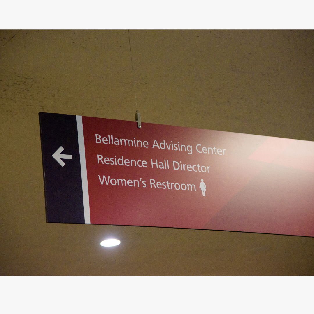 bellarmine advising center sign