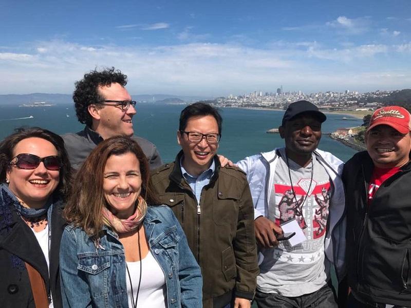 2017 SUSI Participants with the Golden Gate Bridge