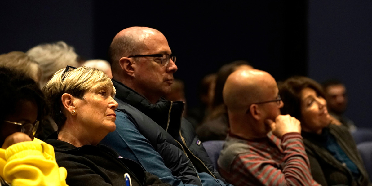 The audience at a Town Hall