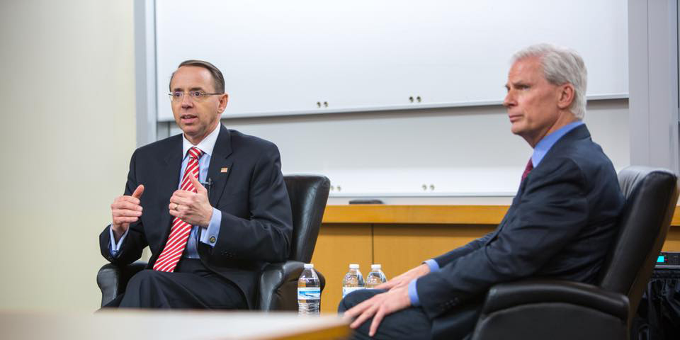 Deputy Attorney General Rod Rosenstein visiting Seattle U law school