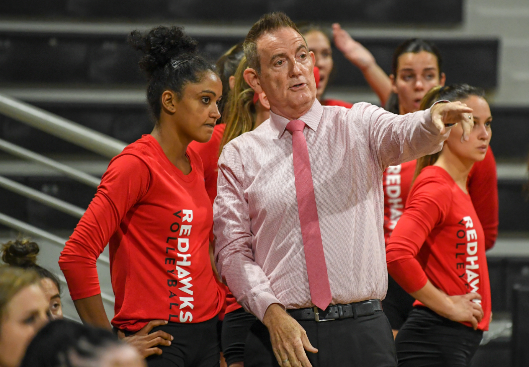 Volleyball head coach James Finley