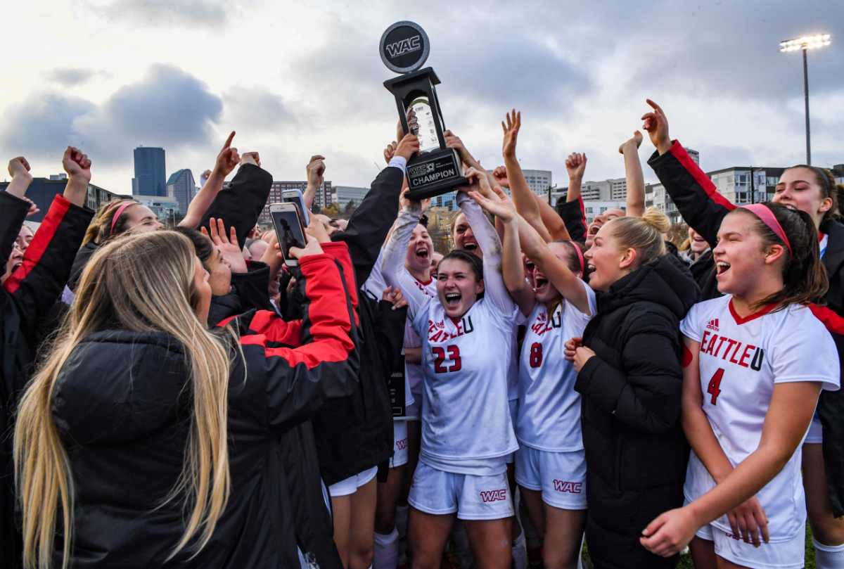 Women's soccer won the WAC title on Sunday