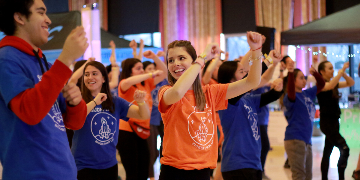 Students dancing during the Dance Marathon