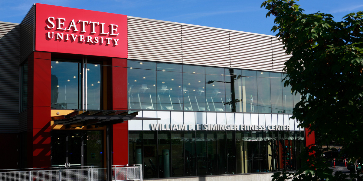 Exterior view of the SU William Eisiminger Fitness Center