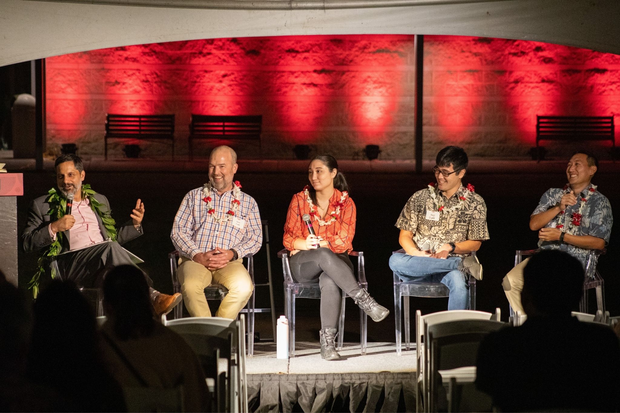 President Peñalver and panelists in Honolulu