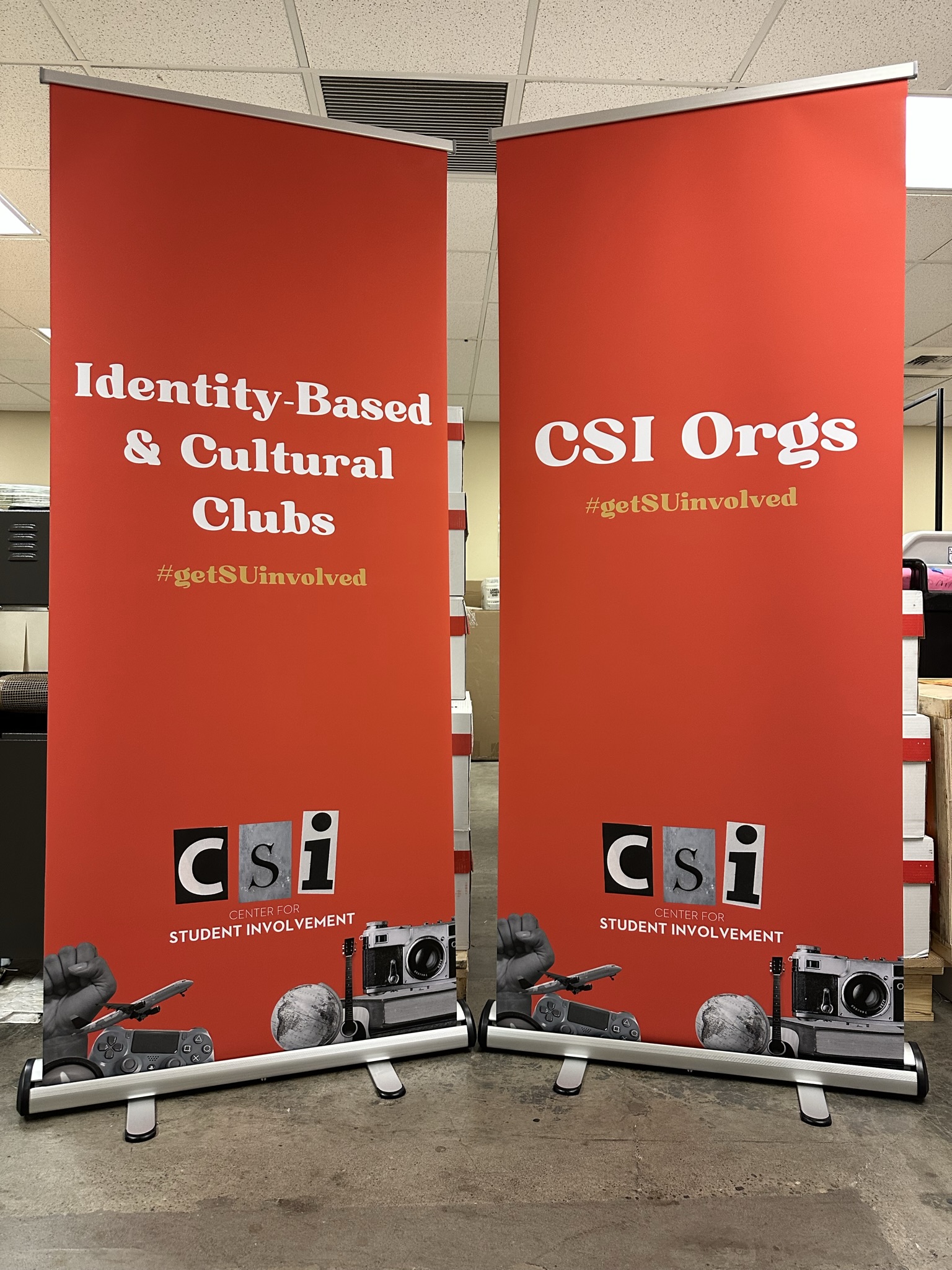 CSI Matte Banners with Standard Base